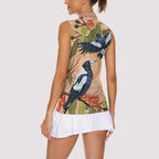 Magpies On Eucalyptus Australia Aboriginal Women Sleeveless Polo Shirt - Aussie Hoodie