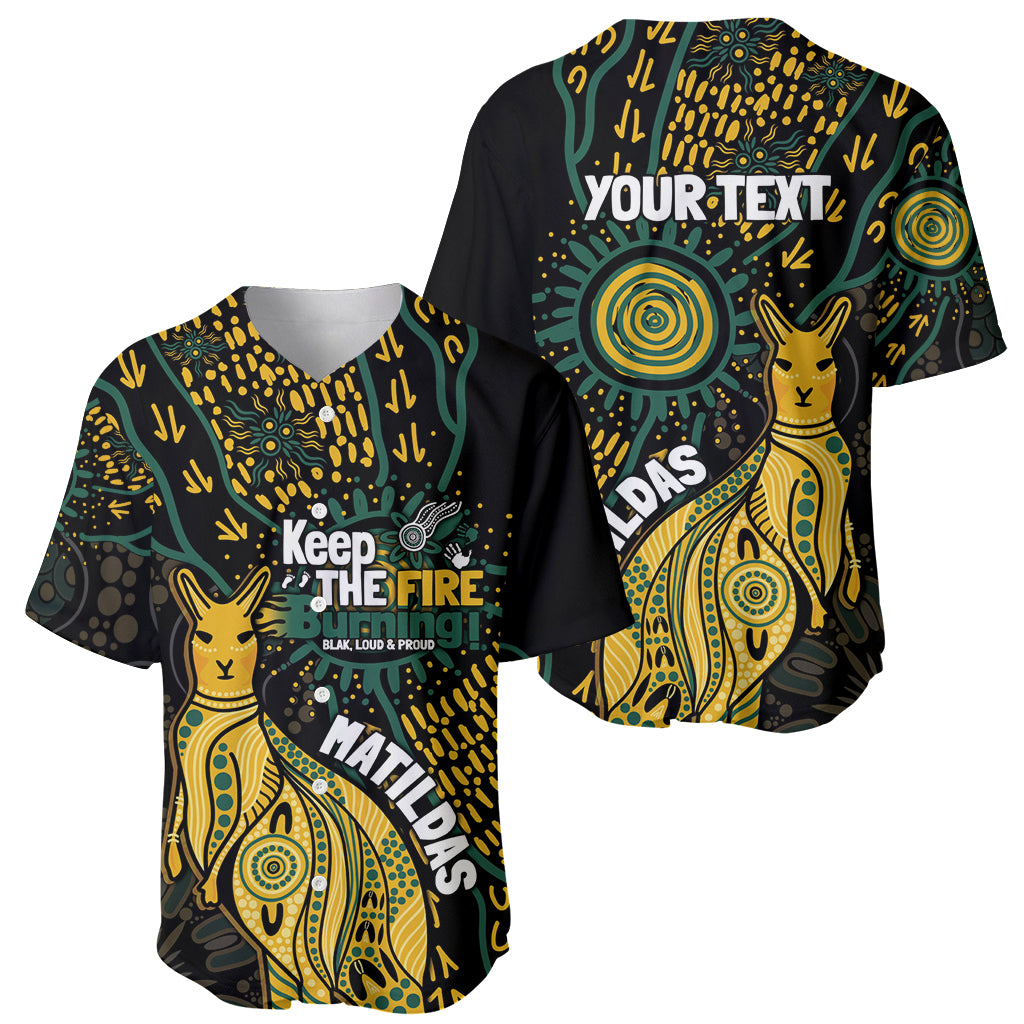 Australia Matildas Indigenous Baseball Jersey NAIDOC 2024 Keep The Fire Burning
