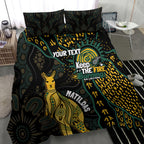 Australia Matildas Indigenous Bedding Set NAIDOC 2024 Keep The Fire Burning