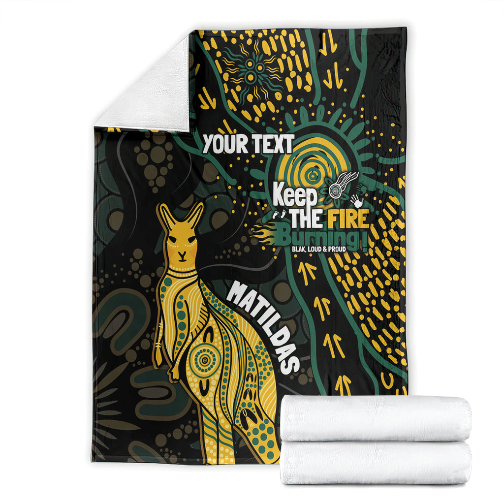 Australia Matildas Indigenous Blanket NAIDOC 2024 Keep The Fire Burning
