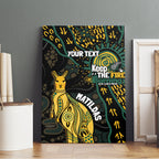 Australia Matildas Indigenous Canvas Wall Art NAIDOC 2024 Keep The Fire Burning