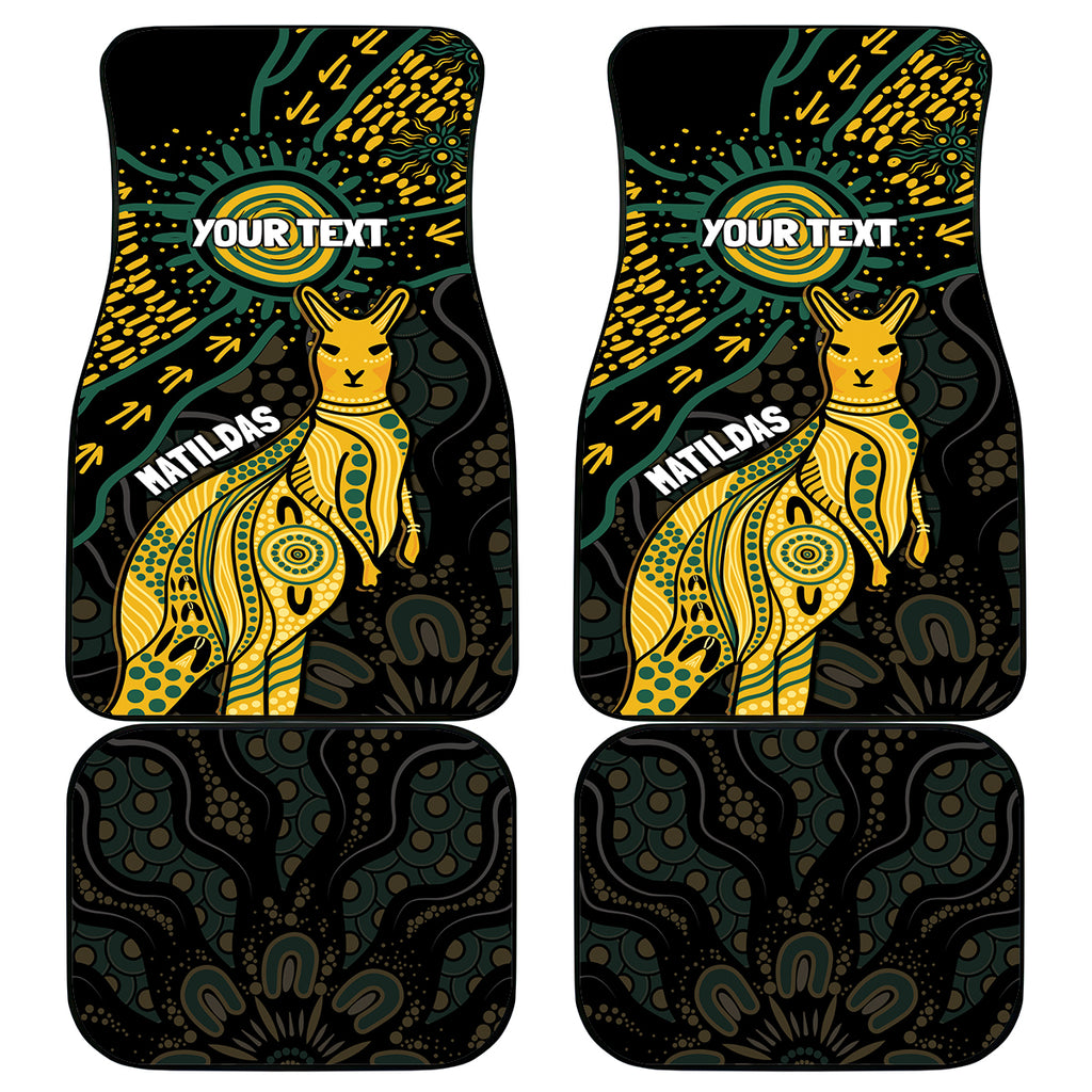 Australia Matildas Indigenous Car Mats NAIDOC 2024 Keep The Fire Burning