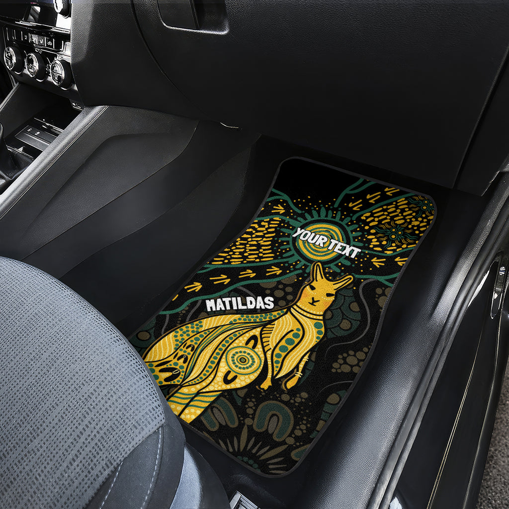 Australia Matildas Indigenous Car Mats NAIDOC 2024 Keep The Fire Burning