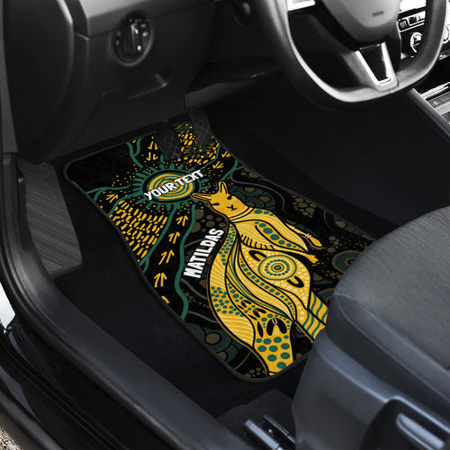 Australia Matildas Indigenous Car Mats NAIDOC 2024 Keep The Fire Burning