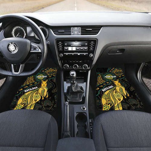 Australia Matildas Indigenous Car Mats NAIDOC 2024 Keep The Fire Burning