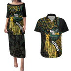 Australia Matildas Indigenous Couples Matching Puletasi and Hawaiian Shirt NAIDOC 2024 Keep The Fire Burning