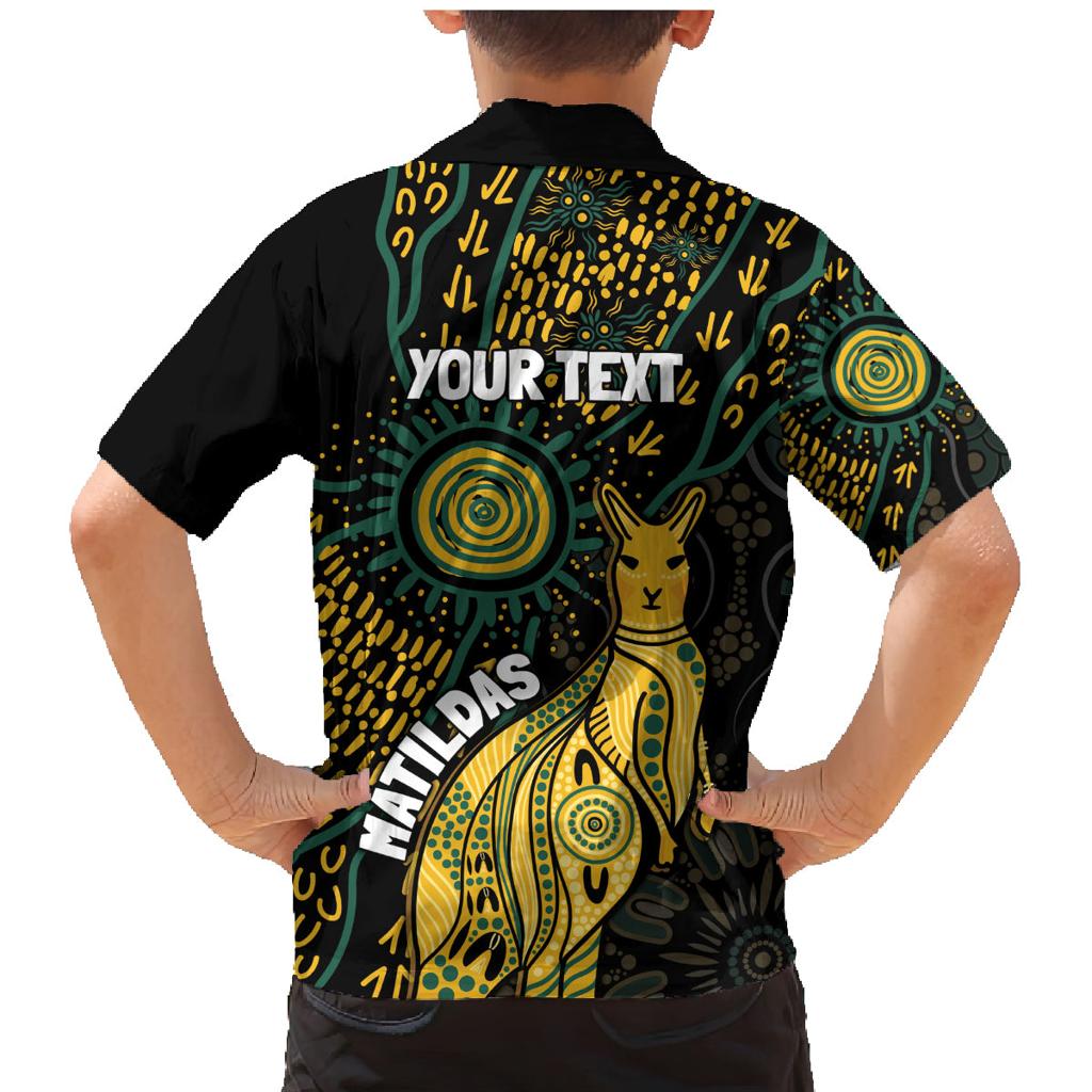 Australia Matildas Indigenous Family Matching Mermaid Dress and Hawaiian Shirt NAIDOC 2024 Keep The Fire Burning