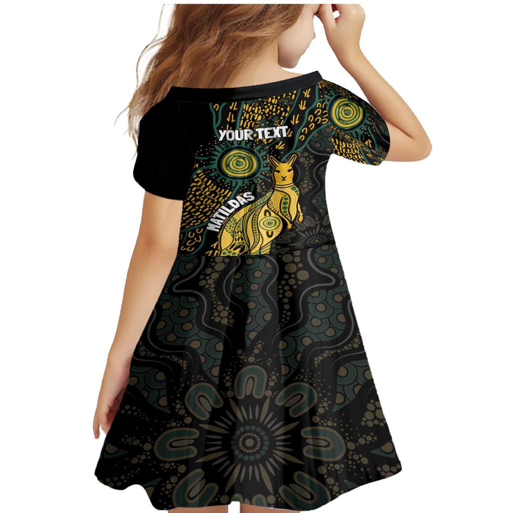 Australia Matildas Indigenous Family Matching Mermaid Dress and Hawaiian Shirt NAIDOC 2024 Keep The Fire Burning