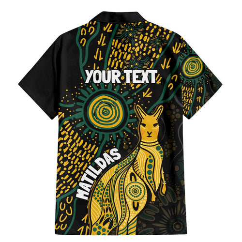 Australia Matildas Indigenous Family Matching Mermaid Dress and Hawaiian Shirt NAIDOC 2024 Keep The Fire Burning