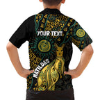 Australia Matildas Indigenous Family Matching Off Shoulder Maxi Dress and Hawaiian Shirt NAIDOC 2024 Keep The Fire Burning