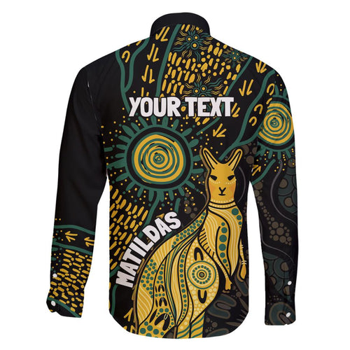 Australia Matildas Indigenous Family Matching Off Shoulder Maxi Dress and Hawaiian Shirt NAIDOC 2024 Keep The Fire Burning