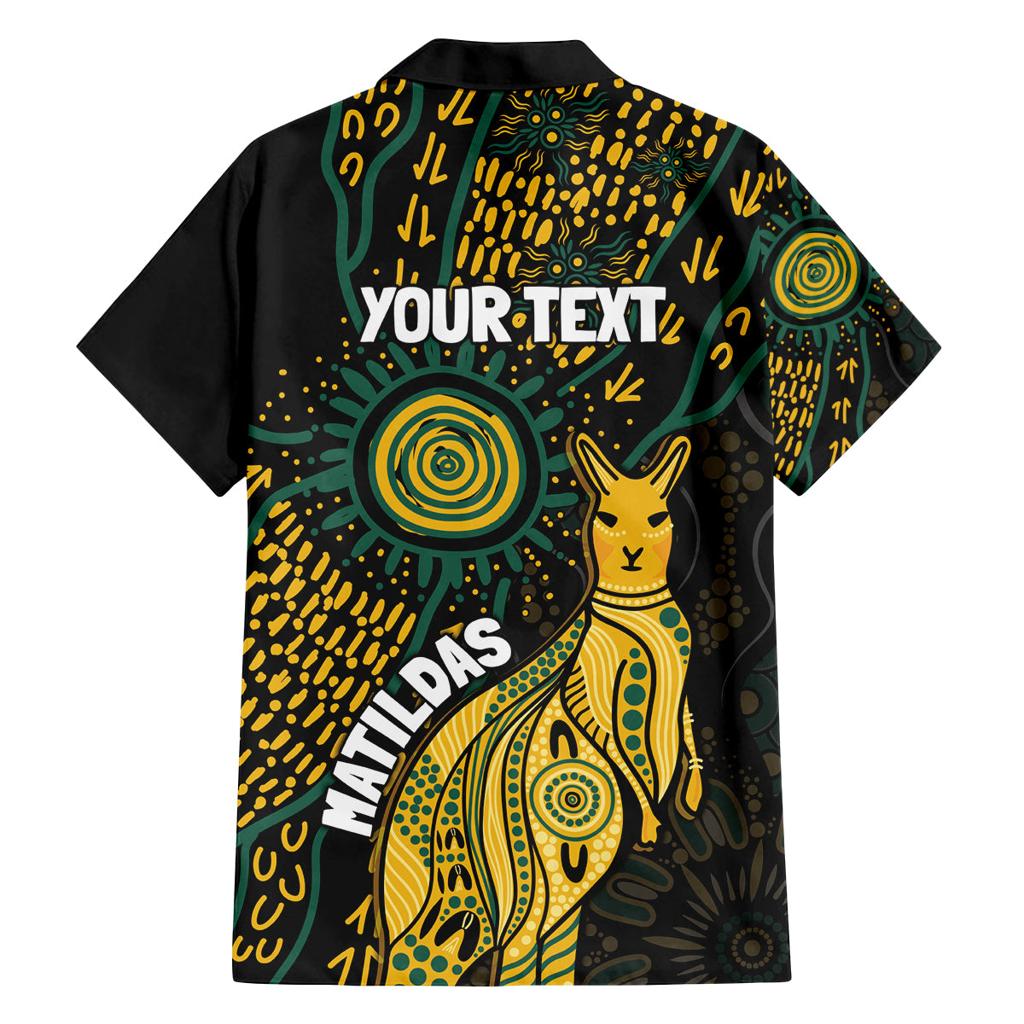 Australia Matildas Indigenous Family Matching Off Shoulder Short Dress and Hawaiian Shirt NAIDOC 2024 Keep The Fire Burning