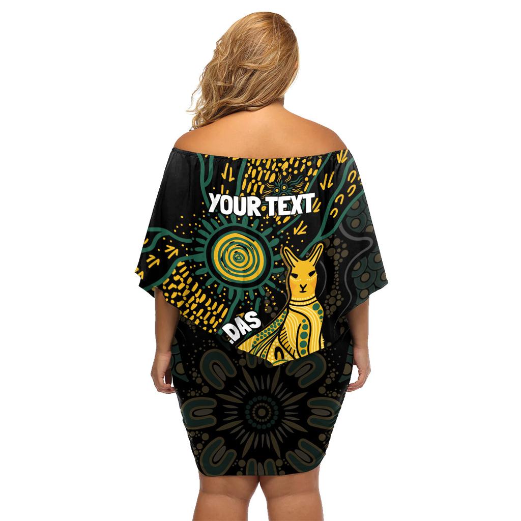 Australia Matildas Indigenous Family Matching Off Shoulder Short Dress and Hawaiian Shirt NAIDOC 2024 Keep The Fire Burning