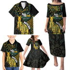 Australia Matildas Indigenous Family Matching Puletasi and Hawaiian Shirt NAIDOC 2024 Keep The Fire Burning