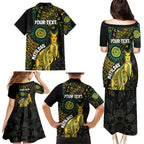 Australia Matildas Indigenous Family Matching Puletasi and Hawaiian Shirt NAIDOC 2024 Keep The Fire Burning