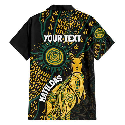 Australia Matildas Indigenous Family Matching Summer Maxi Dress and Hawaiian Shirt NAIDOC 2024 Keep The Fire Burning