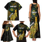 Australia Matildas Indigenous Family Matching Tank Maxi Dress and Hawaiian Shirt NAIDOC 2024 Keep The Fire Burning