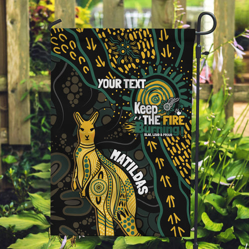 Australia Matildas Indigenous Garden Flag NAIDOC 2024 Keep The Fire Burning