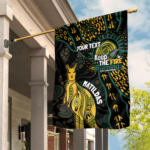 Australia Matildas Indigenous Garden Flag NAIDOC 2024 Keep The Fire Burning
