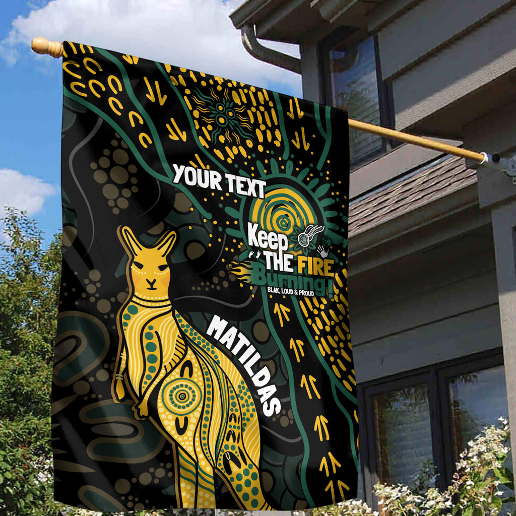 Australia Matildas Indigenous Garden Flag NAIDOC 2024 Keep The Fire Burning