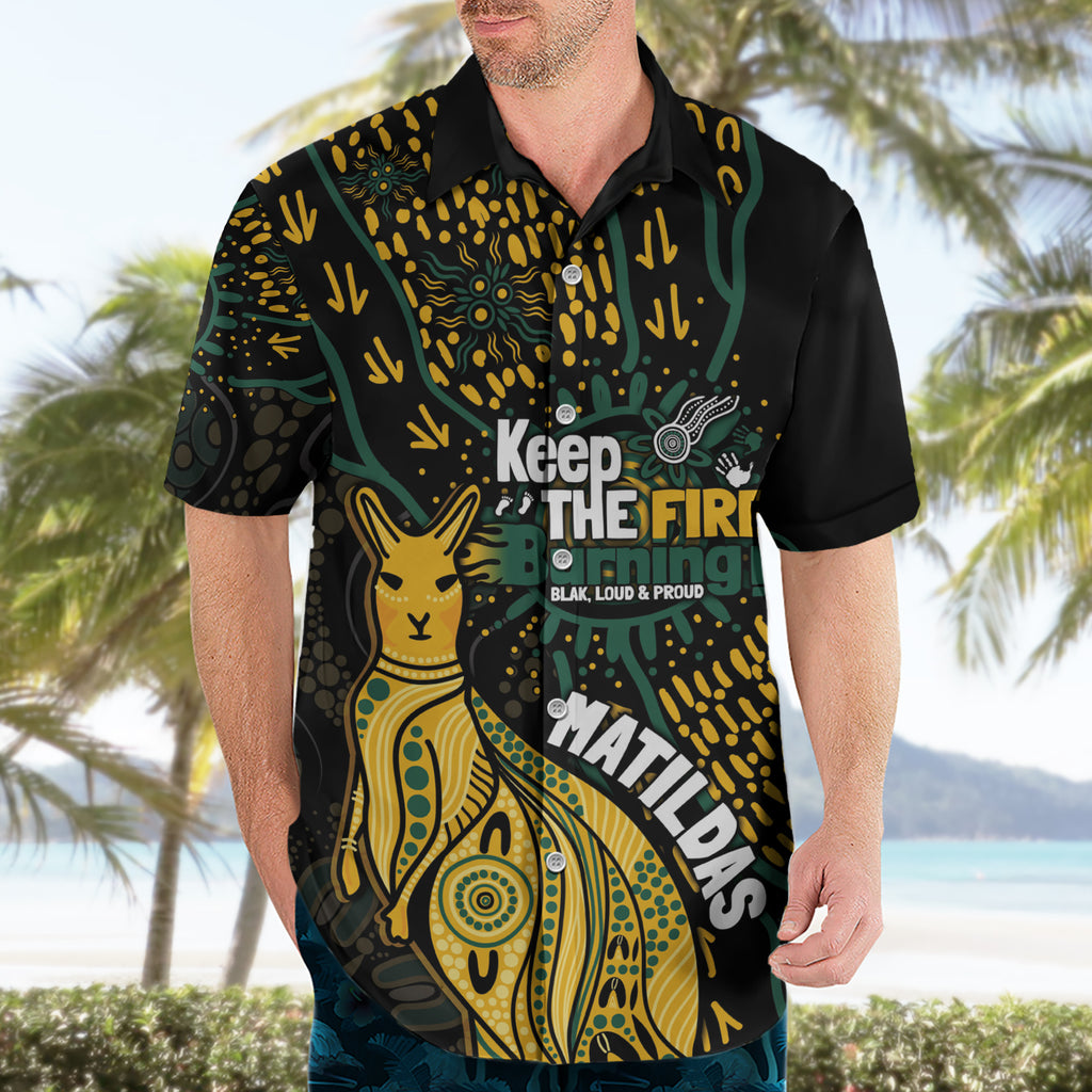 Australia Matildas Indigenous Hawaiian Shirt NAIDOC 2024 Keep The Fire Burning