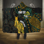 Australia Matildas Indigenous Hooded Blanket NAIDOC 2024 Keep The Fire Burning