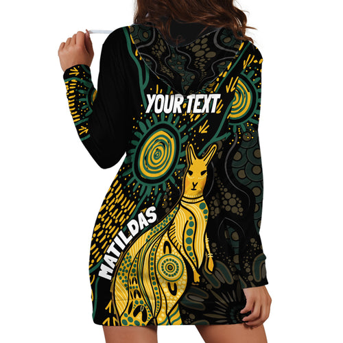 Australia Matildas Indigenous Hoodie Dress NAIDOC 2024 Keep The Fire Burning