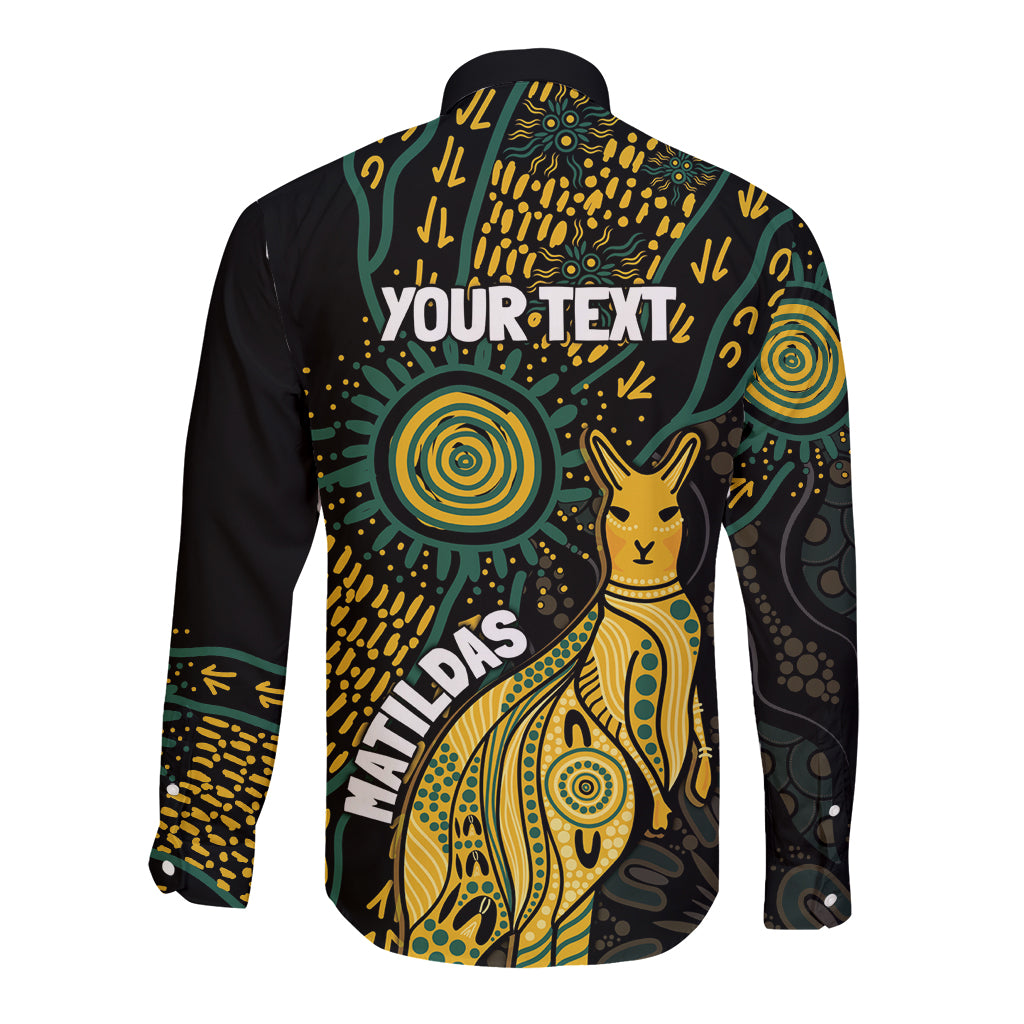 Australia Matildas Indigenous Long Sleeve Button Shirt NAIDOC 2024 Keep The Fire Burning