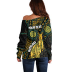 Australia Matildas Indigenous Off Shoulder Sweater NAIDOC 2024 Keep The Fire Burning