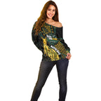 Australia Matildas Indigenous Off Shoulder Sweater NAIDOC 2024 Keep The Fire Burning