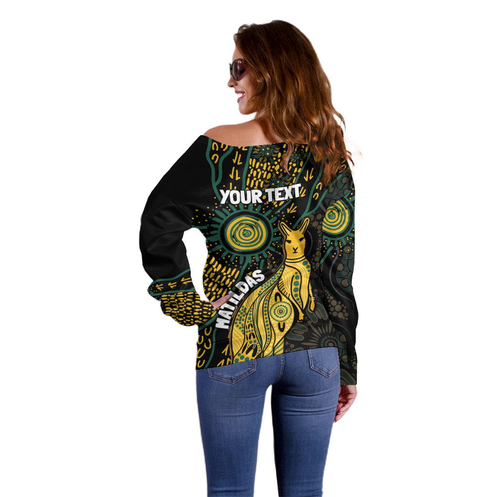 Australia Matildas Indigenous Off Shoulder Sweater NAIDOC 2024 Keep The Fire Burning