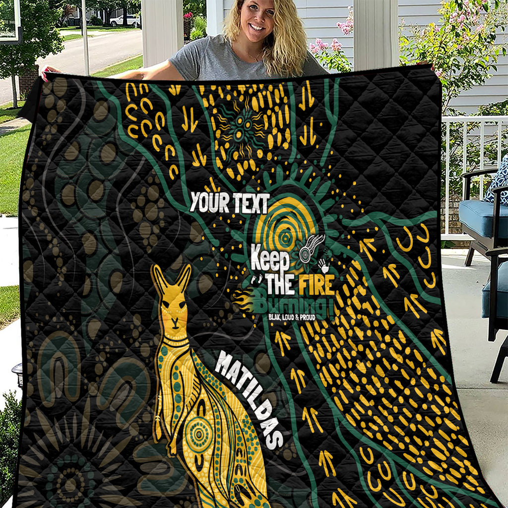 Australia Matildas Indigenous Quilt NAIDOC 2024 Keep The Fire Burning