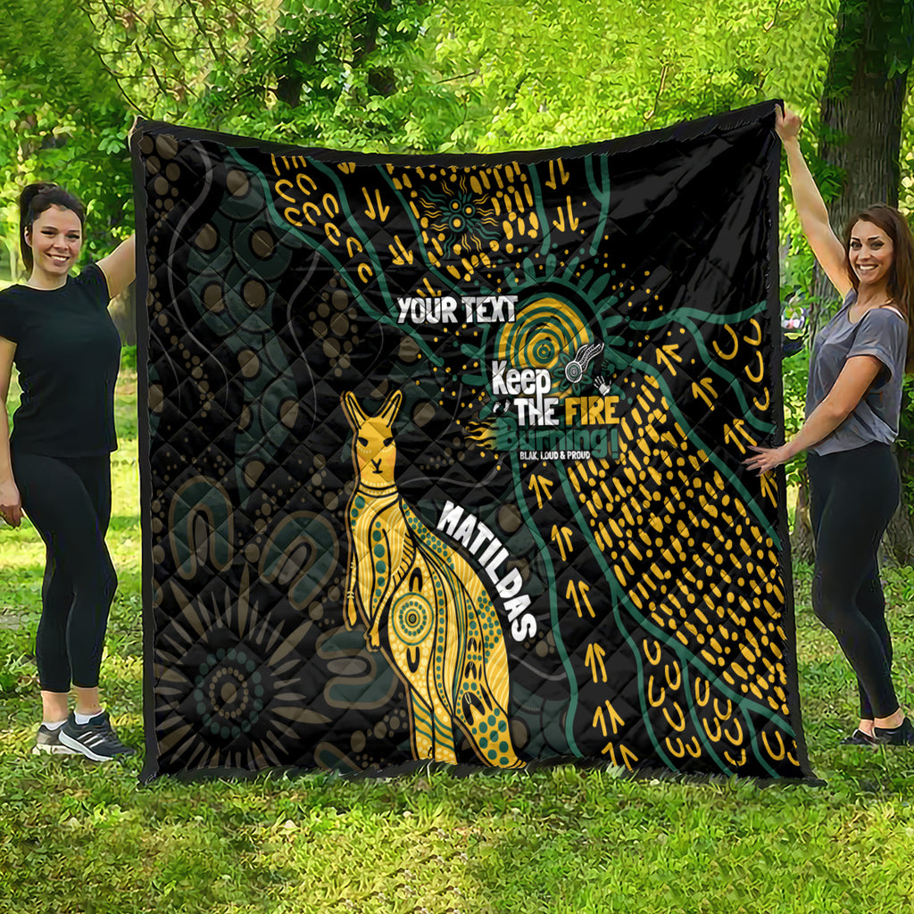 Australia Matildas Indigenous Quilt NAIDOC 2024 Keep The Fire Burning