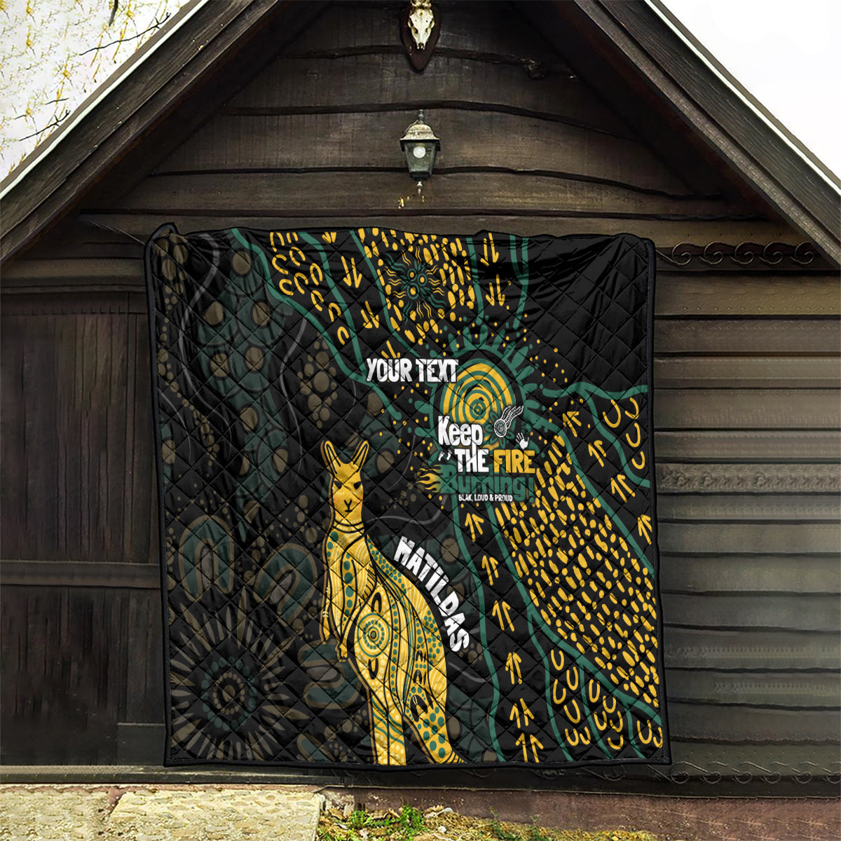 Australia Matildas Indigenous Quilt NAIDOC 2024 Keep The Fire Burning