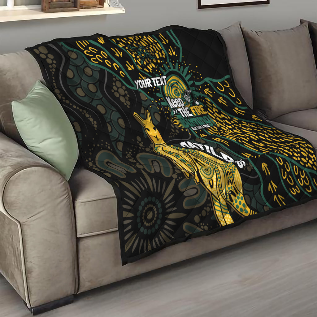 Australia Matildas Indigenous Quilt NAIDOC 2024 Keep The Fire Burning