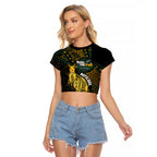 Australia Matildas Indigenous Raglan Cropped T Shirt NAIDOC 2024 Keep The Fire Burning