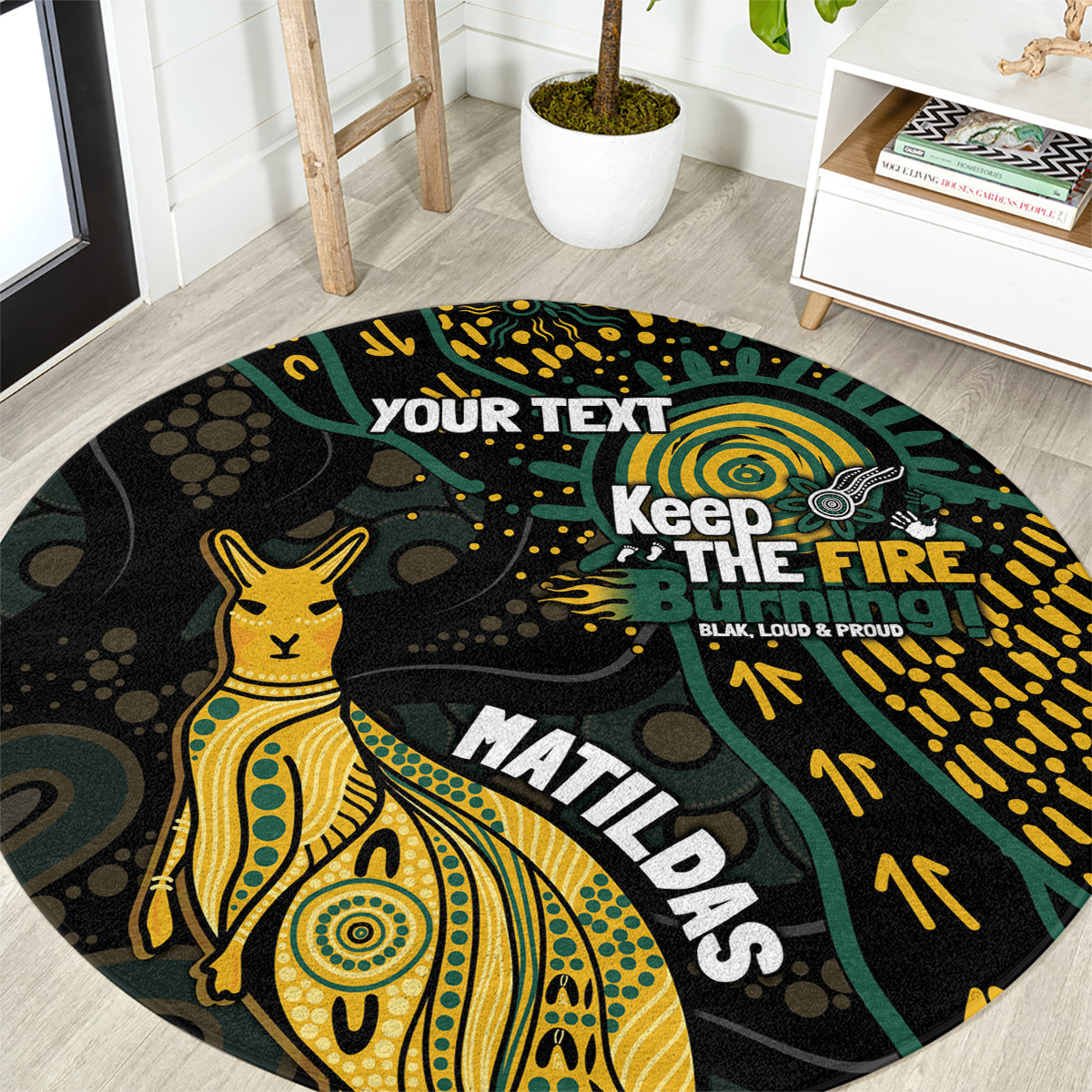 Australia Matildas Indigenous Round Carpet NAIDOC 2024 Keep The Fire Burning