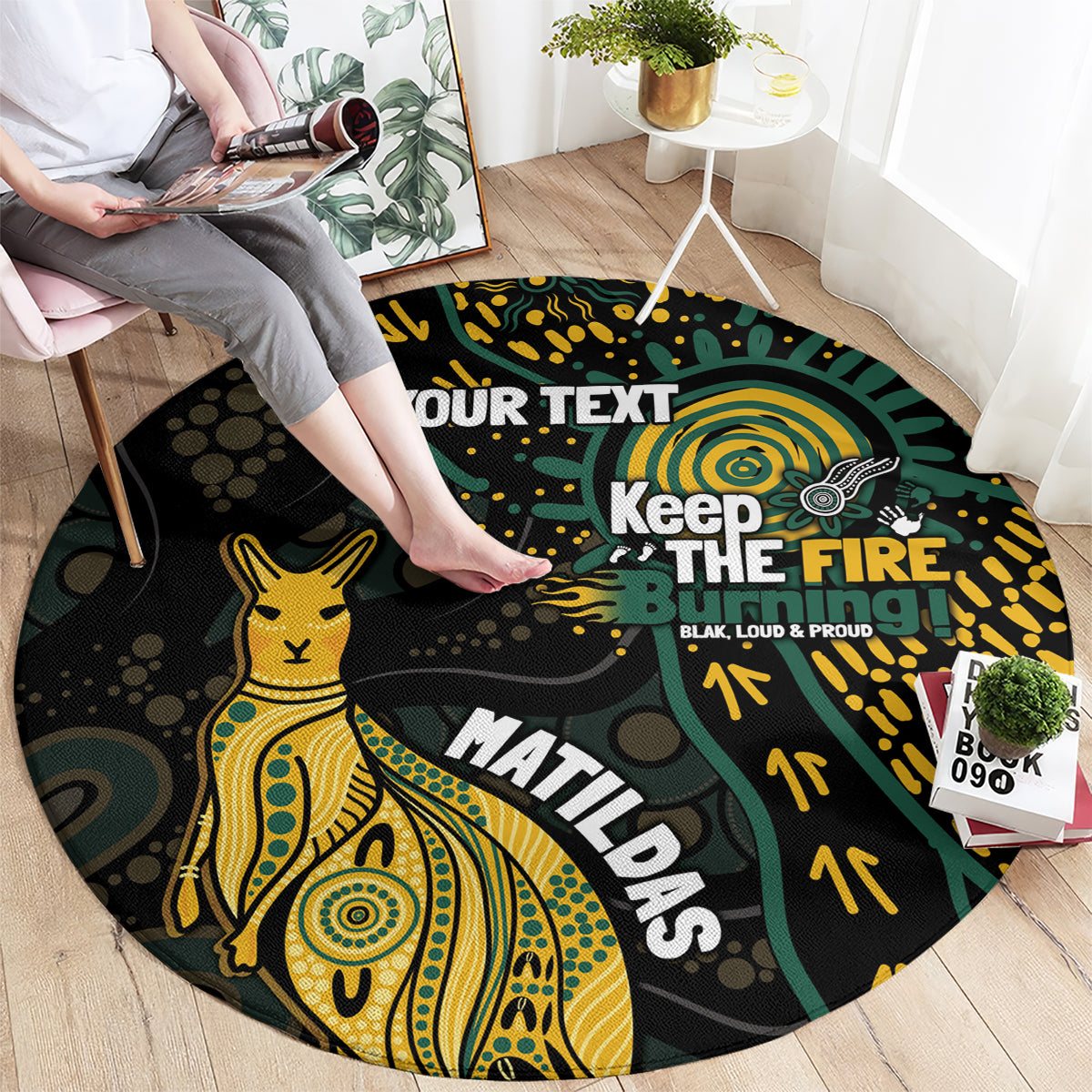 Australia Matildas Indigenous Round Carpet NAIDOC 2024 Keep The Fire Burning