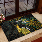 Australia Matildas Indigenous Rubber Doormat NAIDOC 2024 Keep The Fire Burning