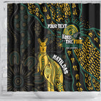 Australia Matildas Indigenous Shower Curtain NAIDOC 2024 Keep The Fire Burning