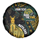 Australia Matildas Indigenous Spare Tire Cover NAIDOC 2024 Keep The Fire Burning