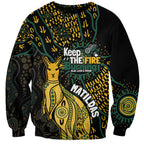 Australia Matildas Indigenous Sweatshirt NAIDOC 2024 Keep The Fire Burning
