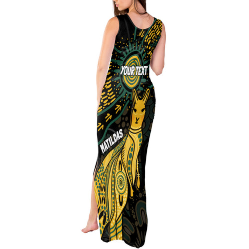 Australia Matildas Indigenous Tank Maxi Dress NAIDOC 2024 Keep The Fire Burning