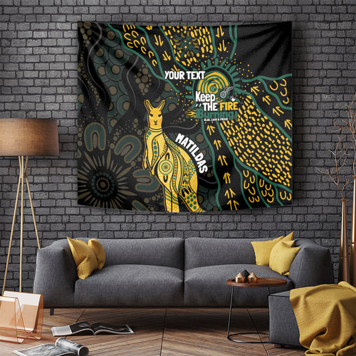 Australia Matildas Indigenous Tapestry NAIDOC 2024 Keep The Fire Burning