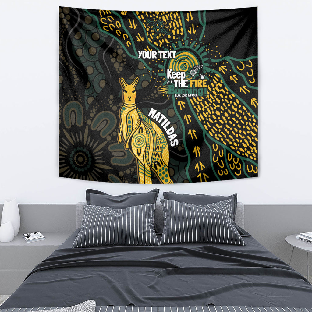 Australia Matildas Indigenous Tapestry NAIDOC 2024 Keep The Fire Burning