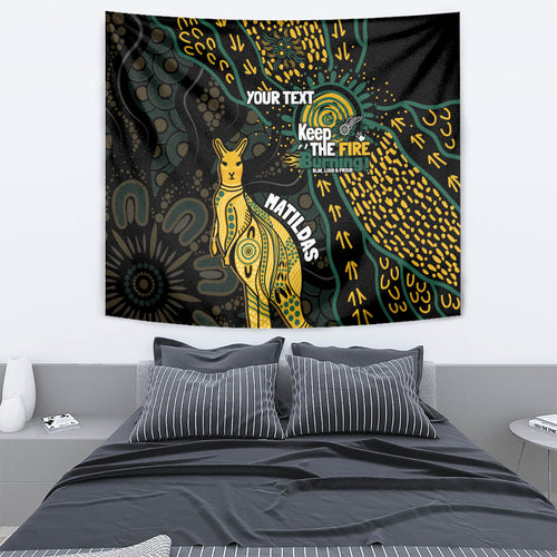 Australia Matildas Indigenous Tapestry NAIDOC 2024 Keep The Fire Burning