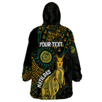 Australia Matildas Indigenous Wearable Blanket Hoodie NAIDOC 2024 Keep The Fire Burning