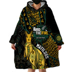Australia Matildas Indigenous Wearable Blanket Hoodie NAIDOC 2024 Keep The Fire Burning
