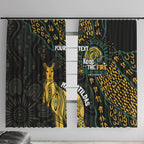 Australia Matildas Indigenous Window Curtain NAIDOC 2024 Keep The Fire Burning