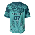 Australia Matildas Indigenous Baseball Jersey NAIDOC 2024 Turquoise Color
